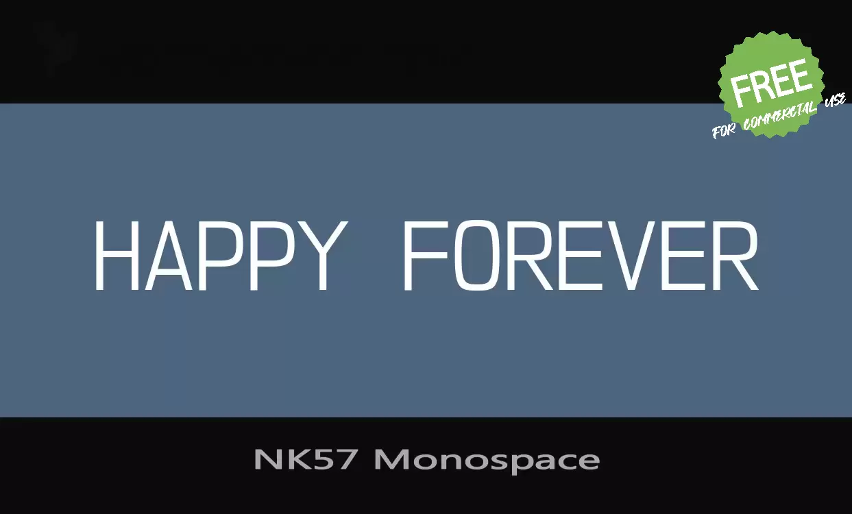 Font Sample of NK57-Monospace