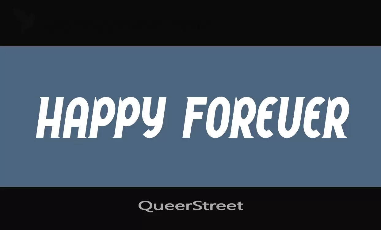 Font Sample of QueerStreet