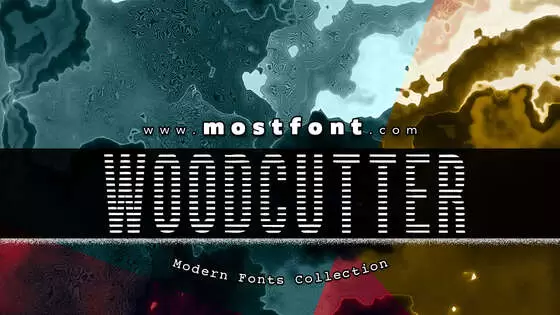 「Woodcutter-Lines」字体排版图片