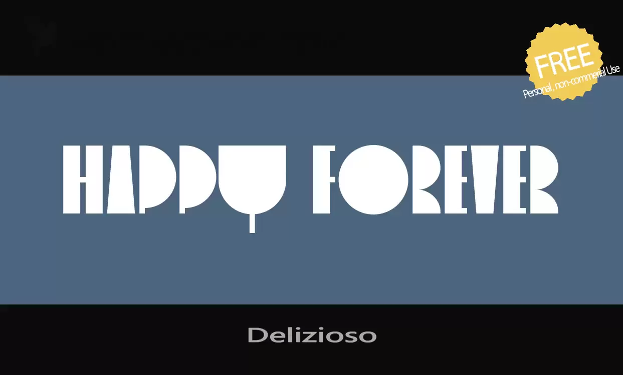 Font Sample of Delizioso