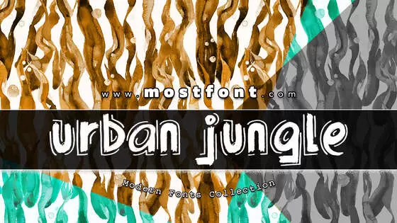 「Urban-Jungle」字体排版样式