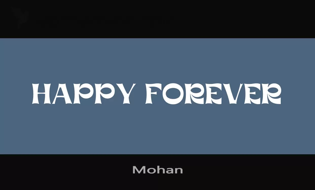 「Mohan」字体效果图