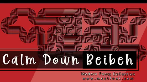Typographic Design of Calm-Down-Beibeh