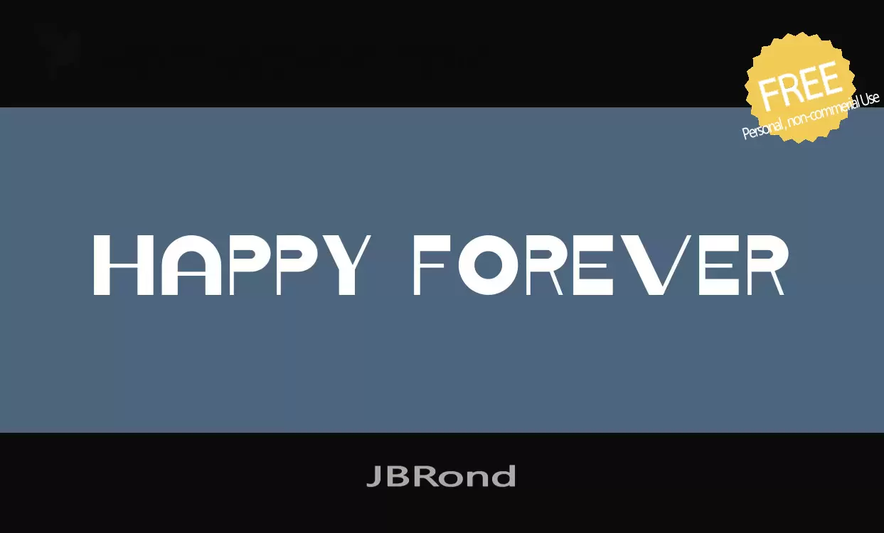 Font Sample of JBRond