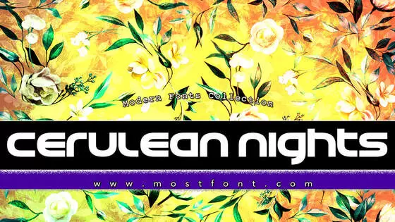 「Cerulean-Nights」字体排版样式
