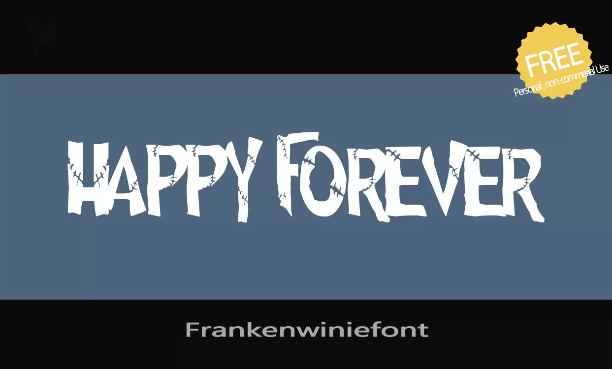 Font Sample of Frankenwiniefont