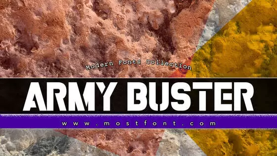 Typographic Design of Army-Buster