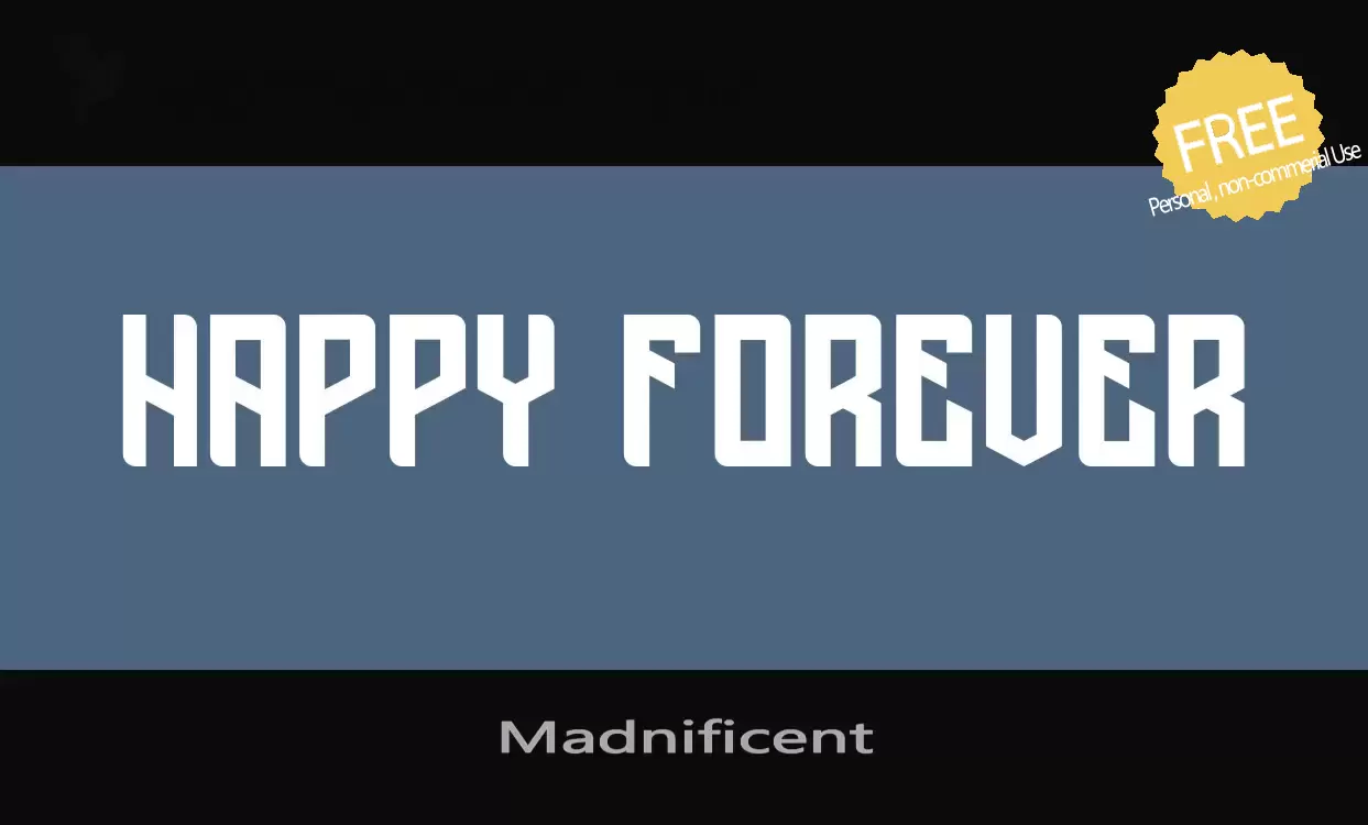 「Madnificent」字体效果图