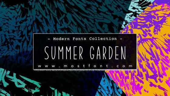Typographic Design of Summer-Garden