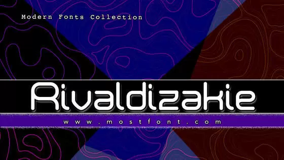 Typographic Design of Rivaldizakie