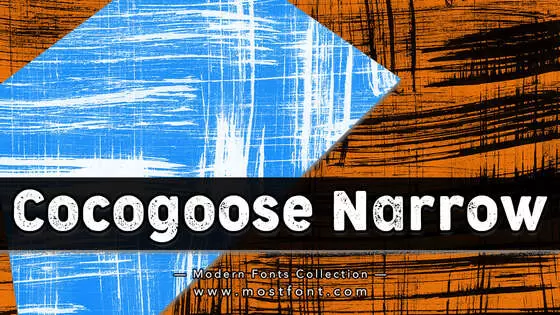 Typographic Design of Cocogoose-Narrow
