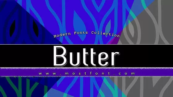 「Butter」字体排版样式