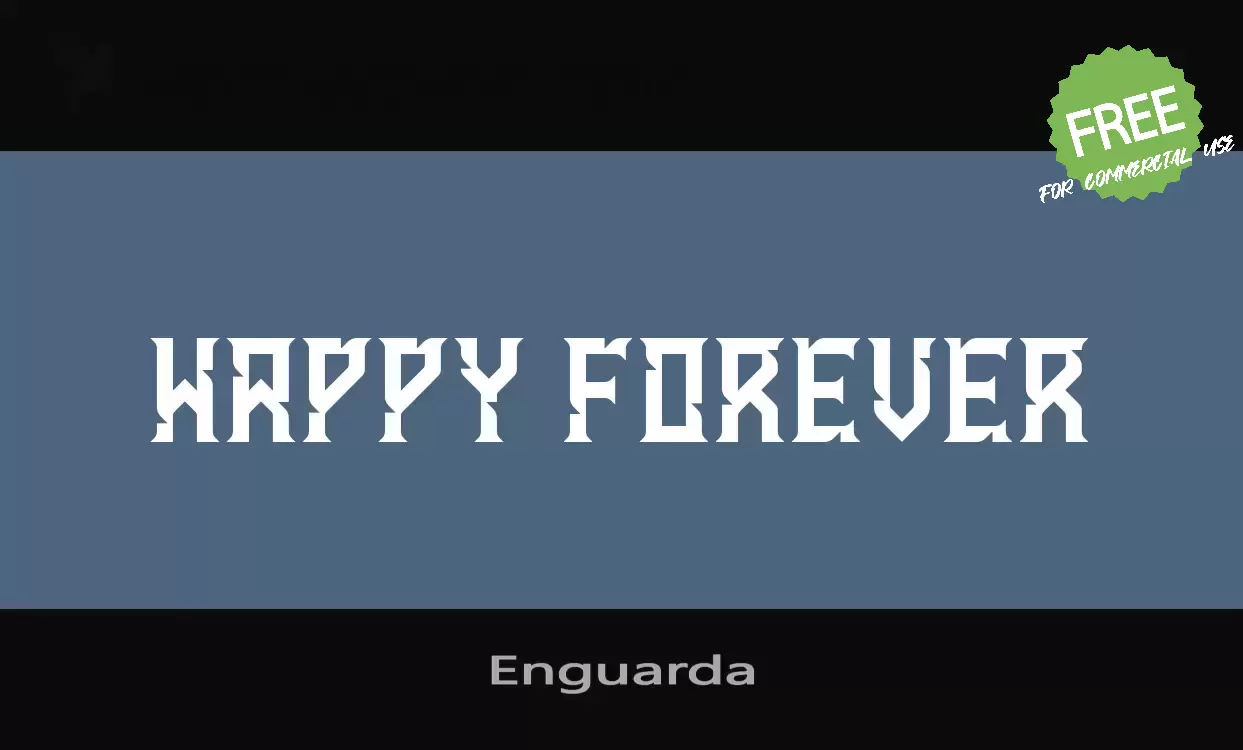 「Enguarda」字体效果图