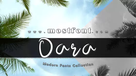 「Dara」字体排版图片