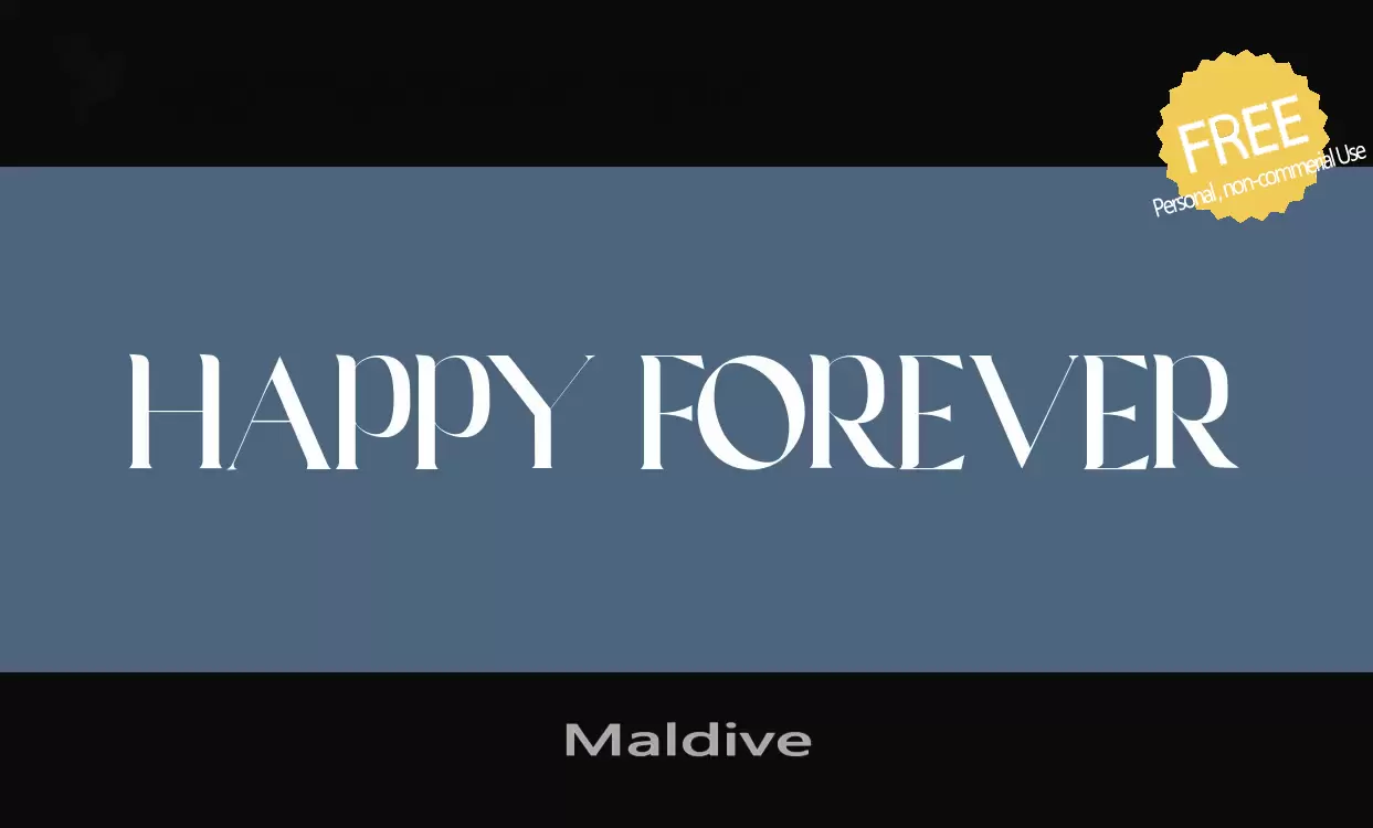 Sample of Maldive