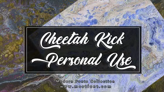 「Cheetah-Kick---Personal-Use」字体排版图片