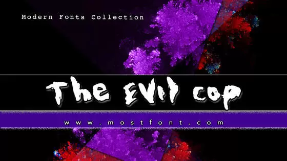 「The-Evil-Cop」字体排版图片