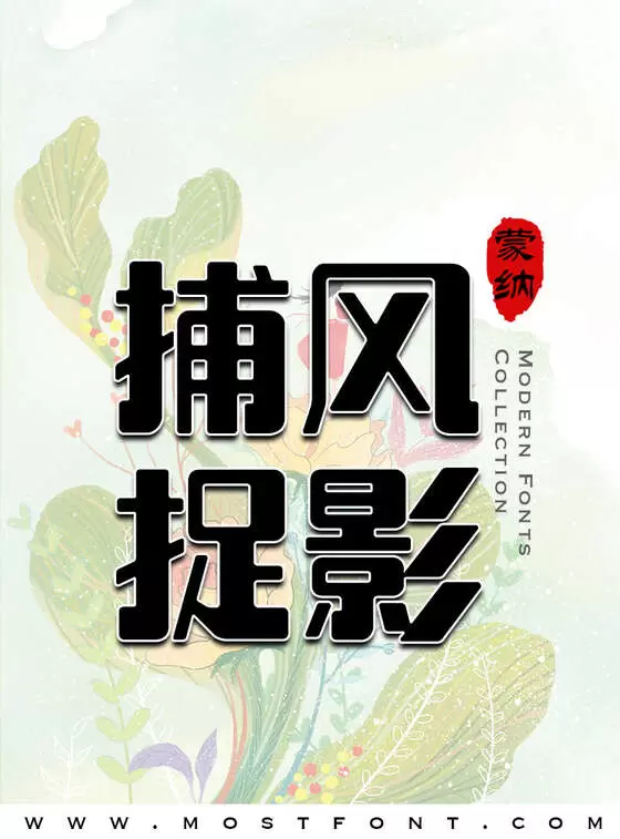 Typographic Design of 蒙纳简电脑体