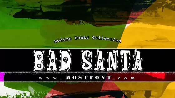 Typographic Design of Bad-Santa-Company