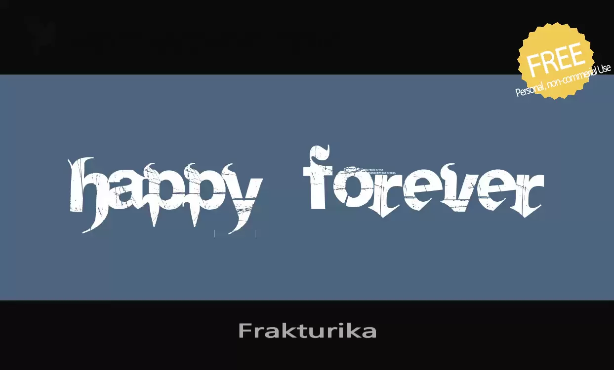 「Frakturika」字体效果图