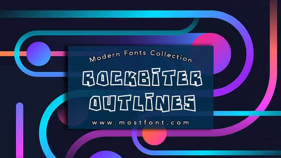 「RockBiterOutlines」字体排版图片