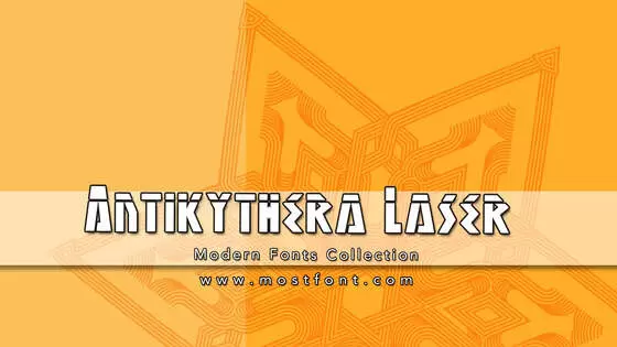 Typographic Design of Antikythera-Laser