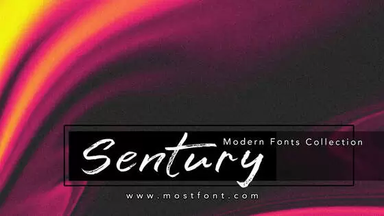 Typographic Design of Sentury