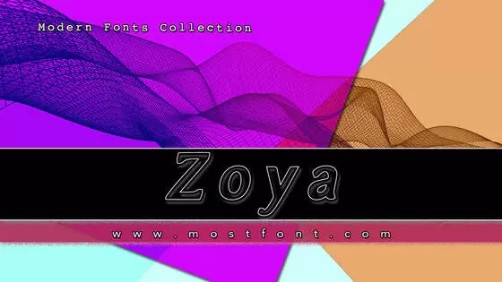 Typographic Design of Zoya