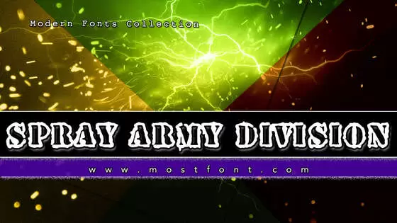 「Spray-Army-Division」字体排版样式