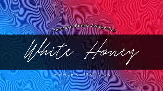 Typographic Design of White-Honey