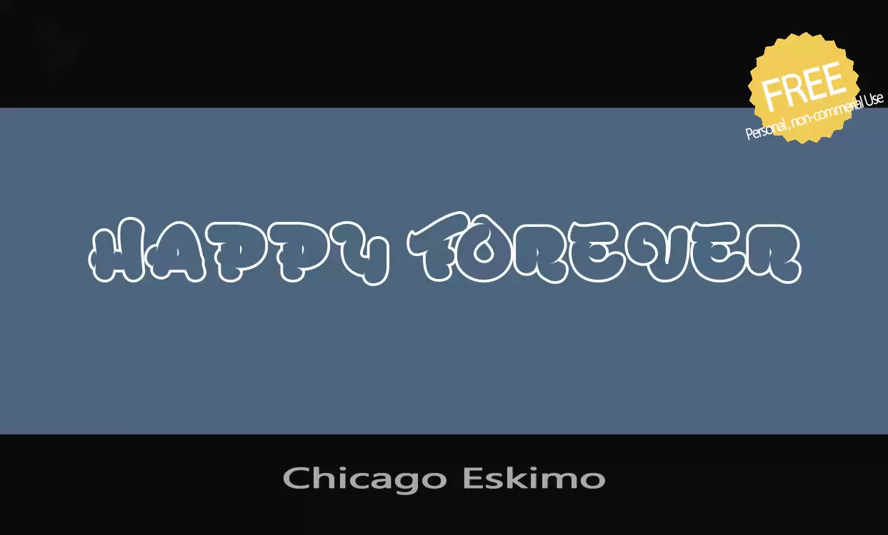 「Chicago-Eskimo」字体效果图