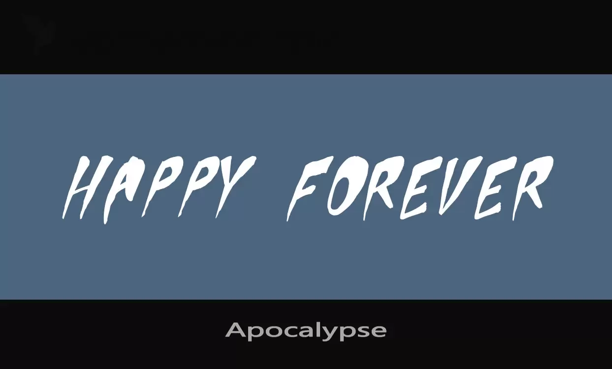 「Apocalypse」字体效果图