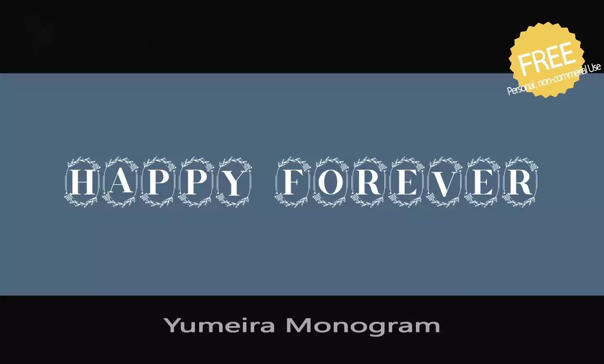 Sample of Yumeira-Monogram