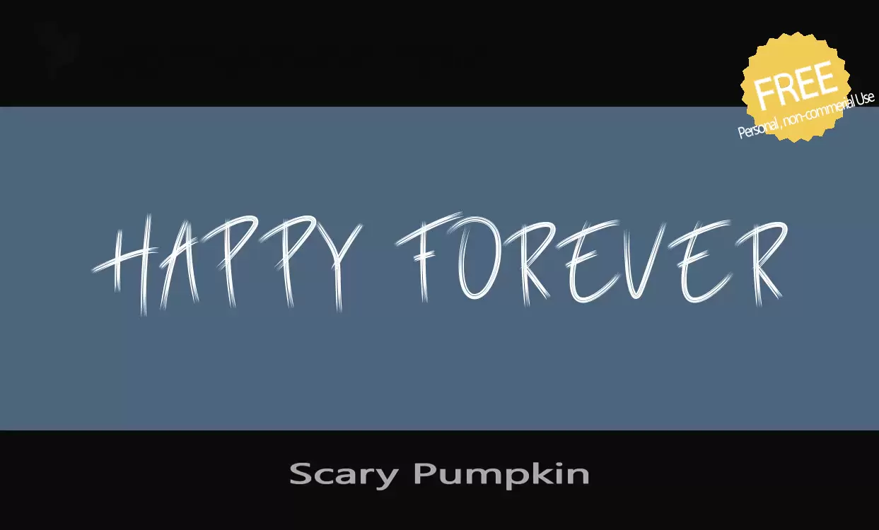 「Scary-Pumpkin」字体效果图