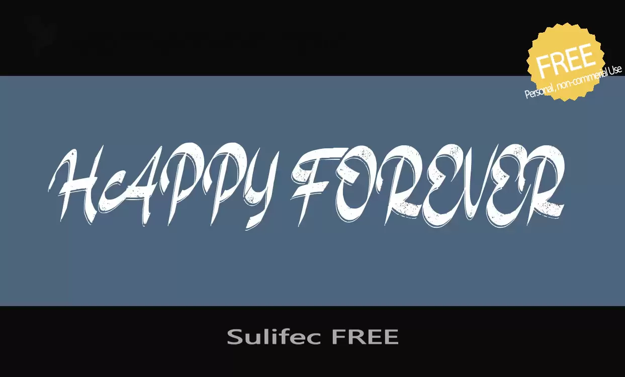 「Sulifec-FREE」字体效果图