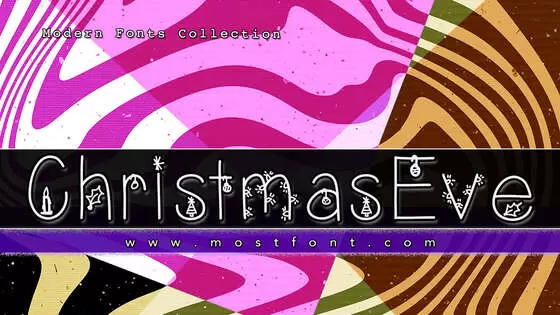 「ChristmasEve」字体排版图片