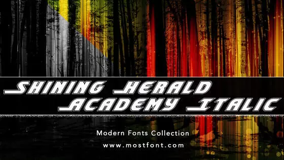 Typographic Design of Shining-Herald-Academy-Italic