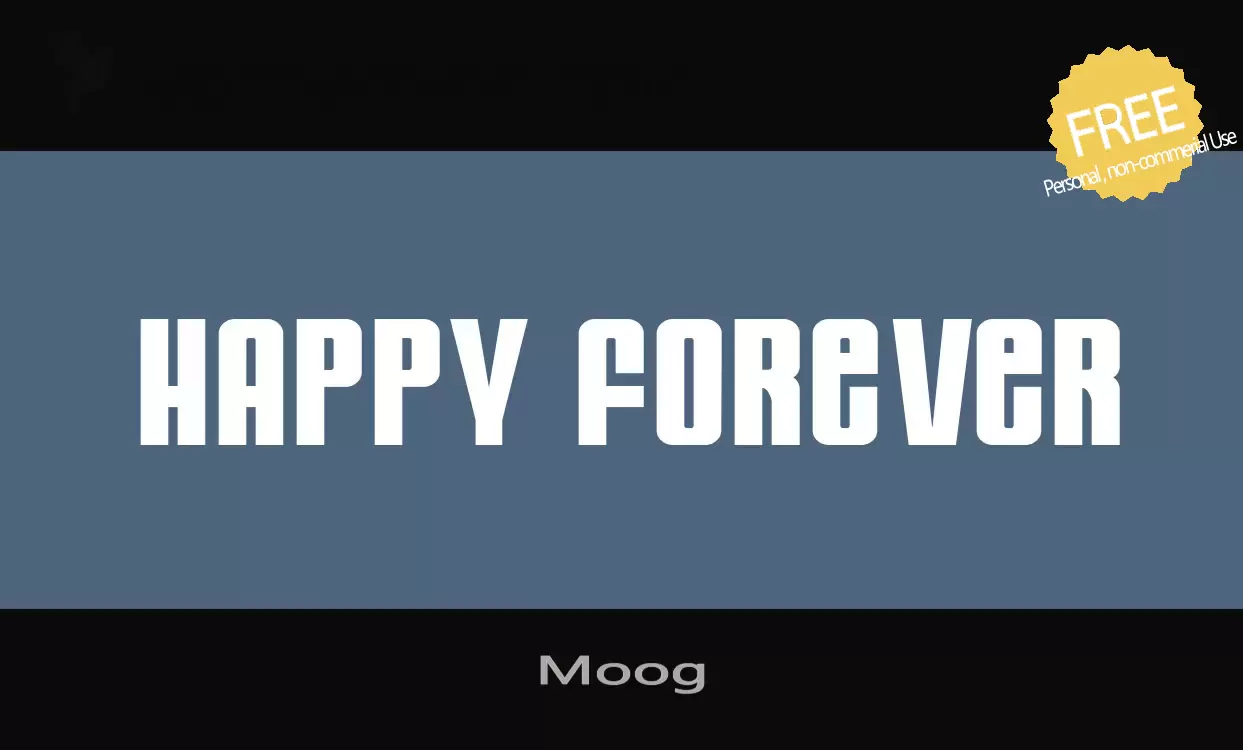 「Moog」字体效果图