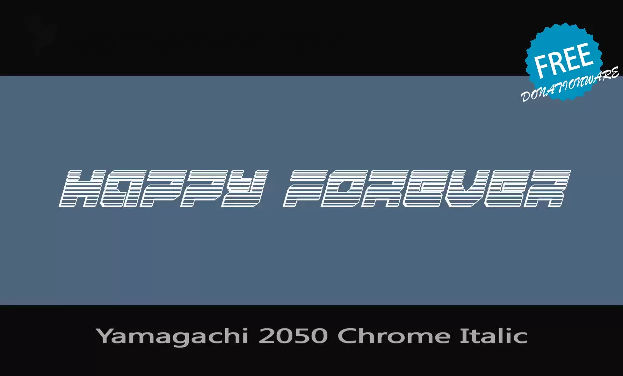 Sample of Yamagachi-2050-Chrome-Italic