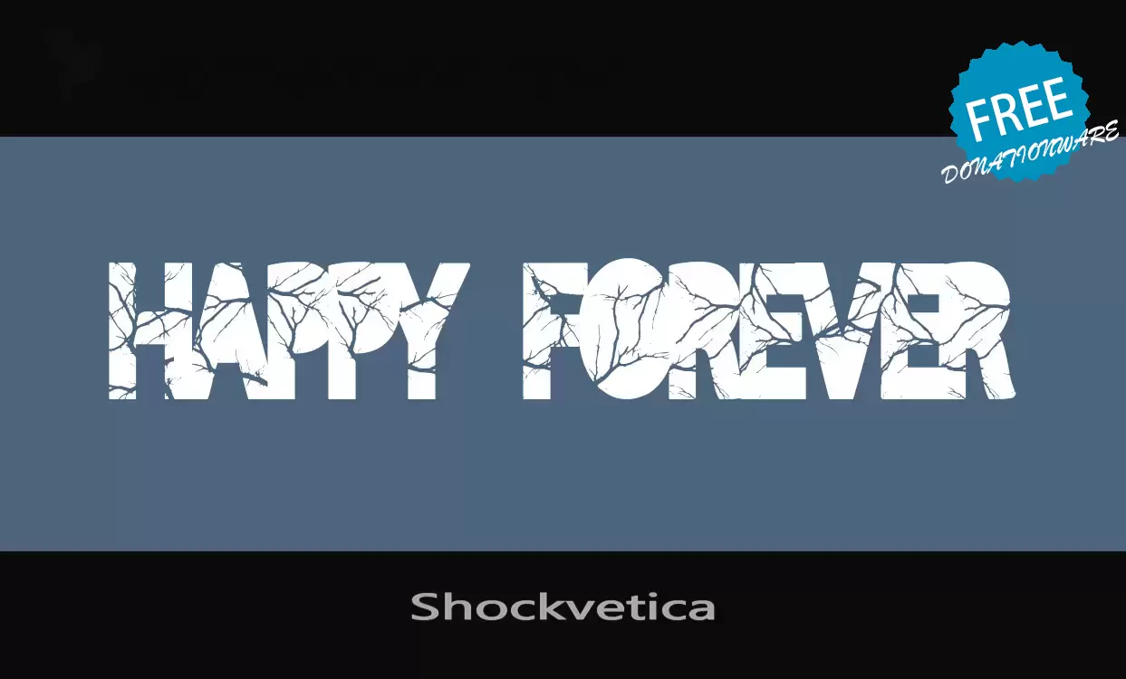 「Shockvetica」字体效果图