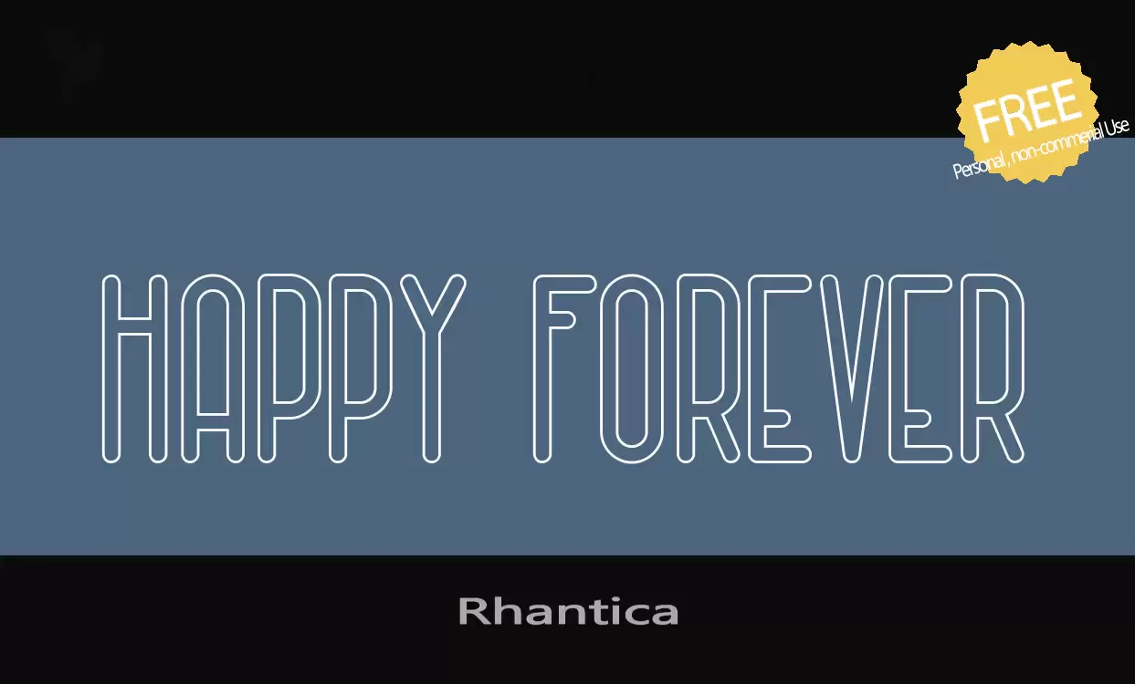 Font Sample of Rhantica