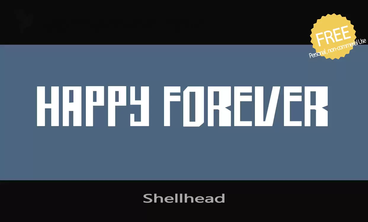 「Shellhead」字体效果图