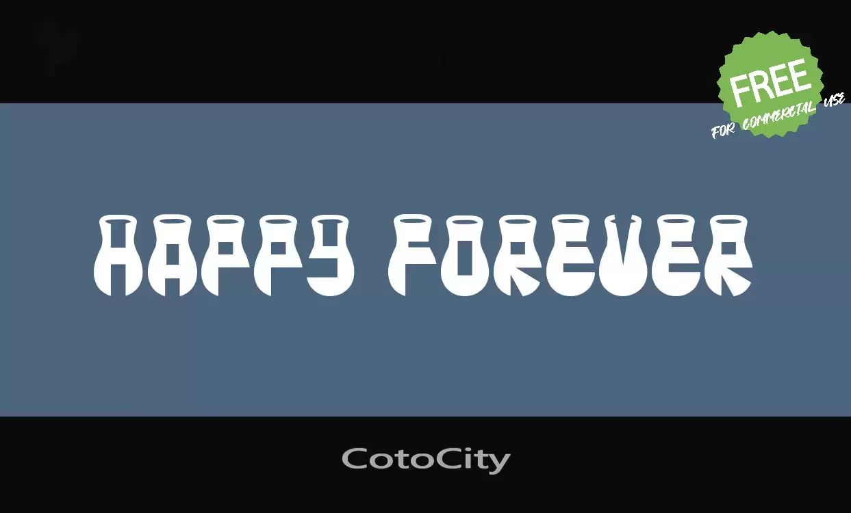 「CotoCity」字体效果图