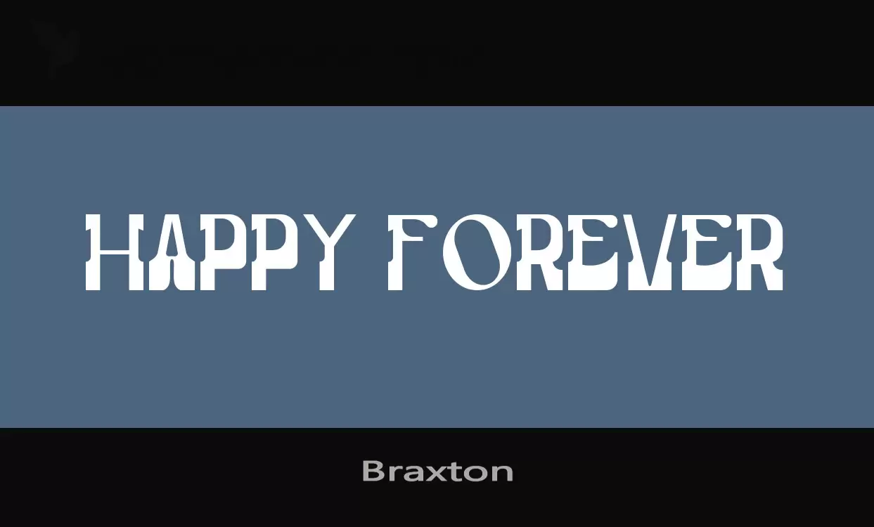 「Braxton」字体效果图