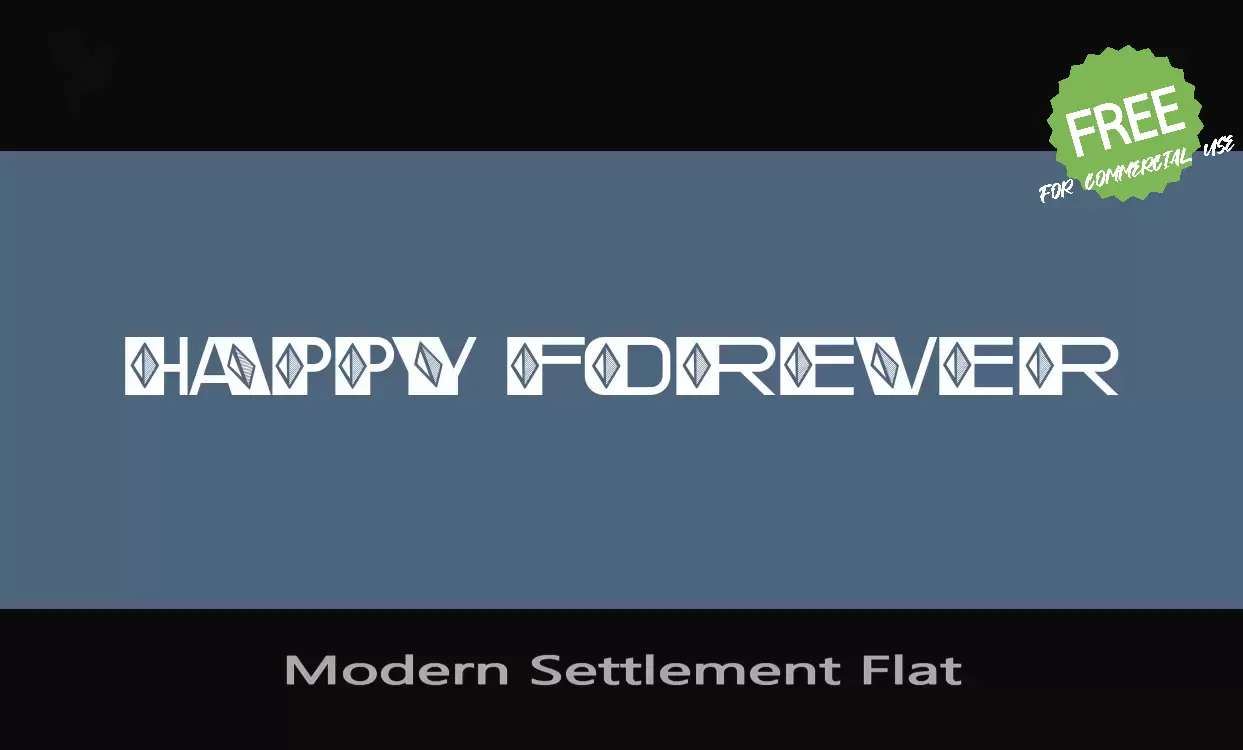 「Modern-Settlement-Flat」字体效果图