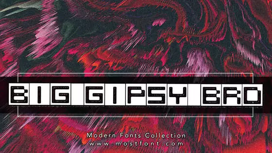「BIG-GIPSY-BRO」字体排版图片