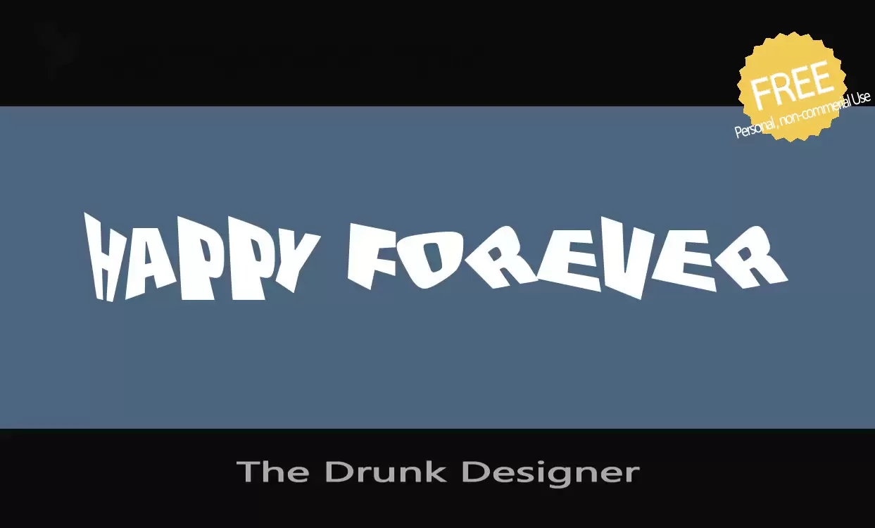 Font Sample of The-Drunk-Designer
