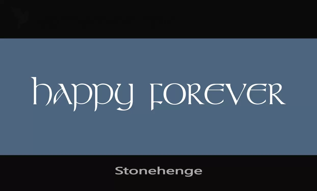 「Stonehenge」字体效果图
