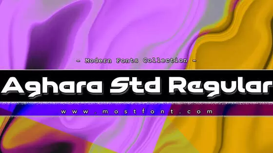 「Aghara-Std-Regular」字体排版图片
