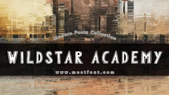 Typographic Design of WILDSTAR-ACADEMY